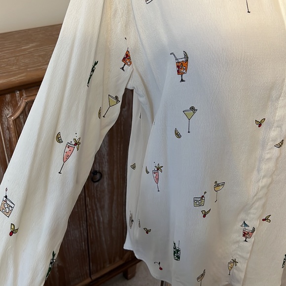 Zara cocktail printed blouse - Picture 7 of 13